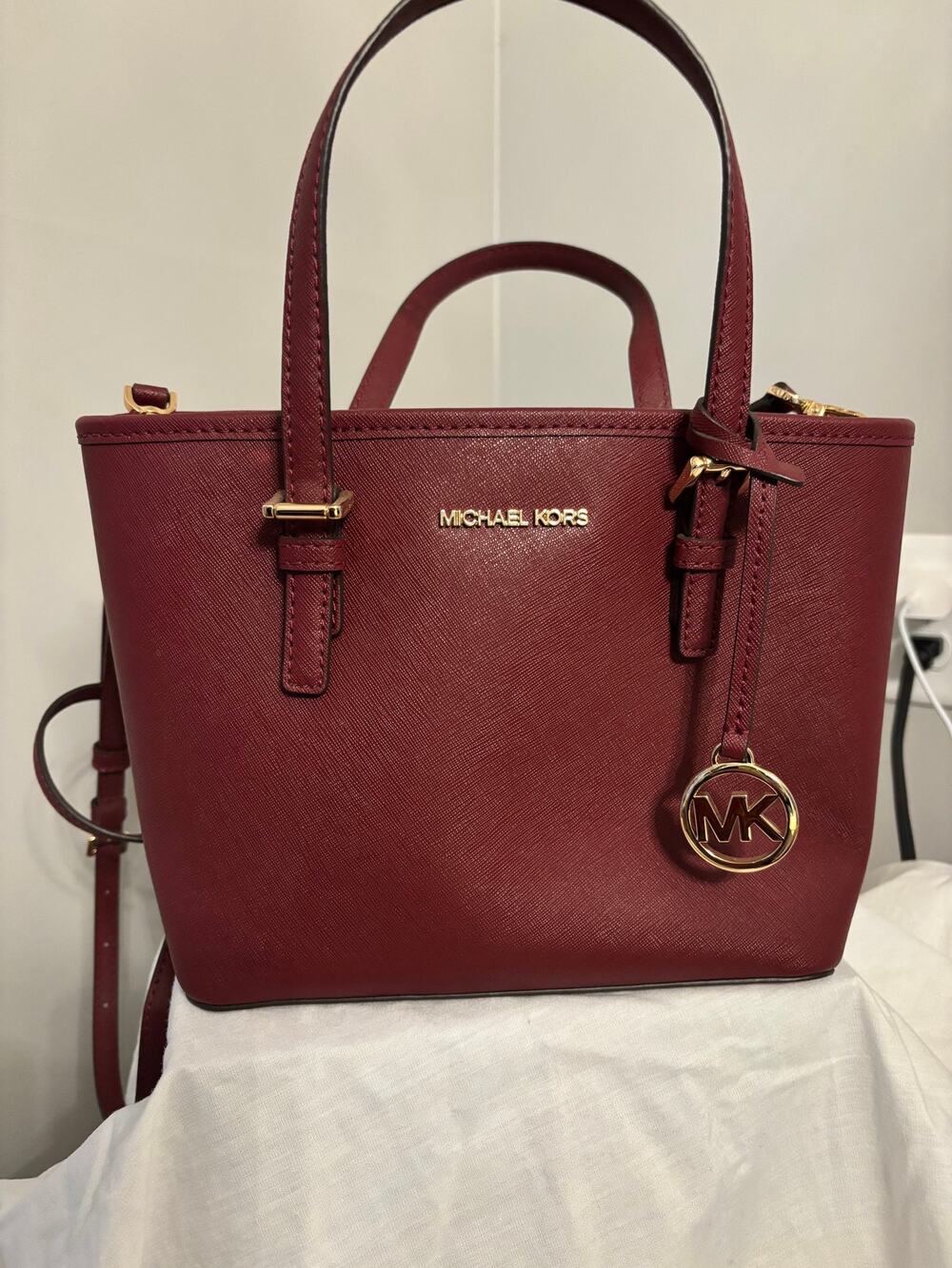 Michael Kors Eva Extra-Small Leather Convertible Tote Bag - Like New